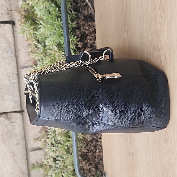 LOVE MOSCHINO Milano BORSA Black Leather Chain Strap Bag - Picture 2 of 13